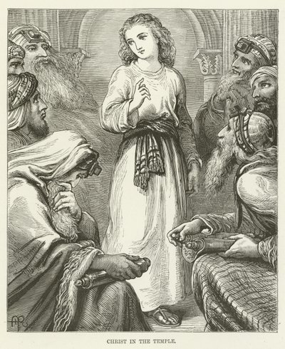 Christ dans le Temple - English School