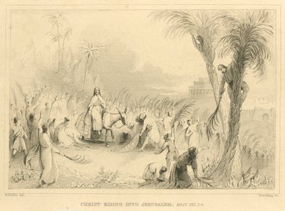 Christ entrant à Jérusalem, Matthieu XXI - English School