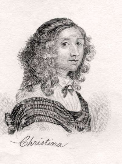 Christina de Suède, du Dictionnaire historique de Crabb, publié en 1825 - English School