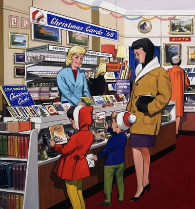 Boutique de cartes de Noël - English School