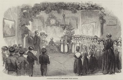 Festival de Noël des écoles de Vintry Ward (gravure) - English School