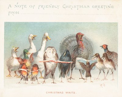 Attentes de Noël, Carte de Noël - English School