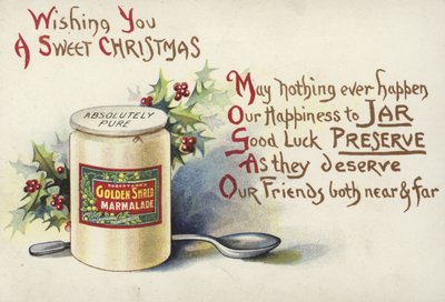 Publicité de Noël pour la marmelade Golden Shred de Robertson - English School