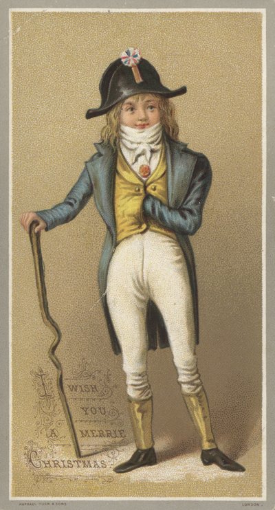Carte de Noël (chromolitho) - English School