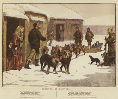 Noël au Manitoba (chromolitho) - English School