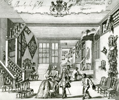 Christopher Gibson, fabricant de meubles (gravure) - English School