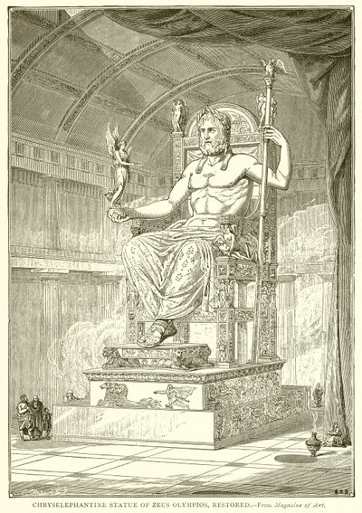 Statue chryséléphantine de Zeus Olympios, restaurée - English School