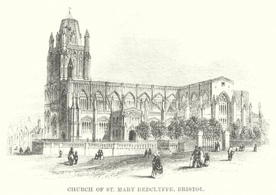 Église de St Mary Redclyffe, Bristol (gravure) - English School