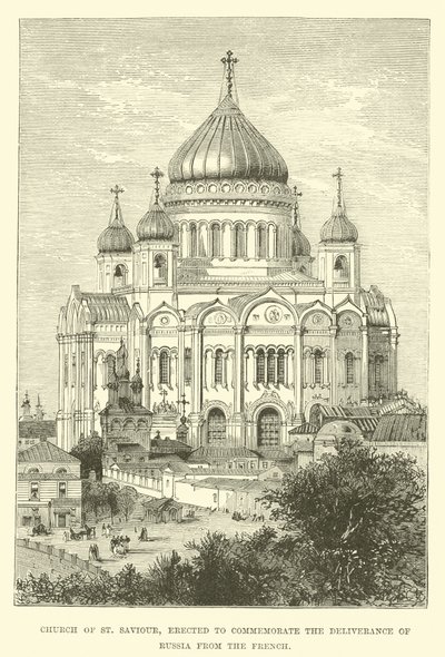 Église du Saint-Sauveur, érigée pour commémorer la délivrance de la Russie des Français - English School