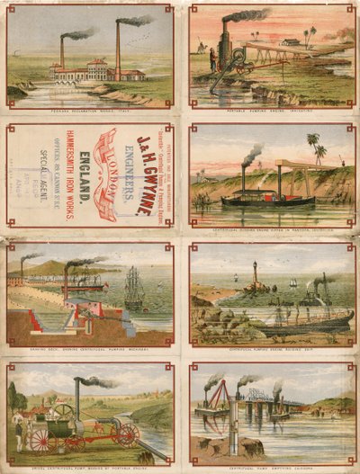 Cartes de cigarettes émises par John et Henry Gwynne, 89 Cannon Street, Londres - English School