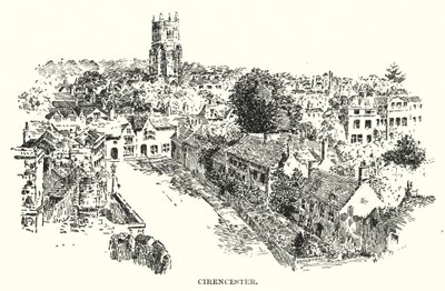 Cirencester (lithographie) - English School
