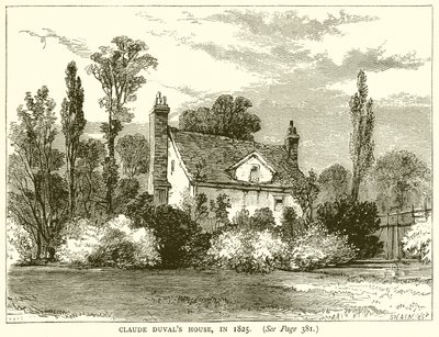 Maison de Claude Duval, en 1825 - English School