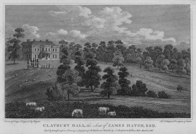 Claybury Hall, la résidence de James Hatch (gravure) - English School