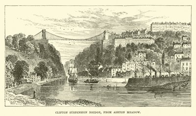 Pont suspendu de Clifton, depuis Ashton Meadow - English School