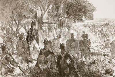 Clive à Plassey, illustration de Cassell