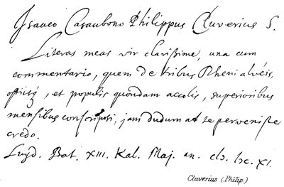 Philip Cluverius - English School