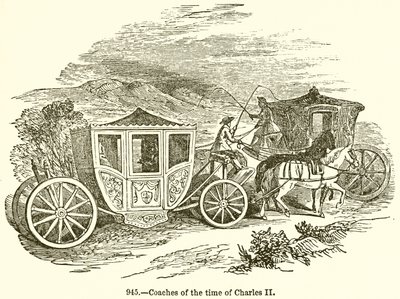 Carrosses du temps de Charles II - English School