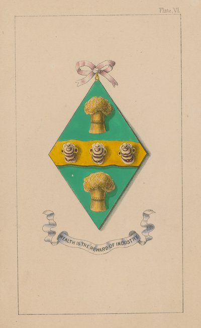 Blason; La richesse est la récompense de l