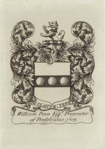 Blason de William Penn - English School