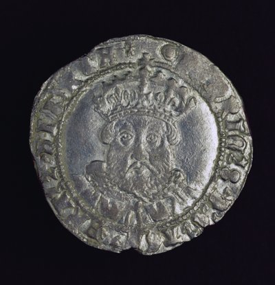 Pièce de monnaie portant la tête de Henry VIII - English School
