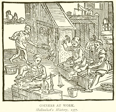 Monnayeurs au travail - English School
