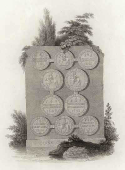 Pièces de monnaie du roi Charles I pendant la guerre civile anglaise - English School