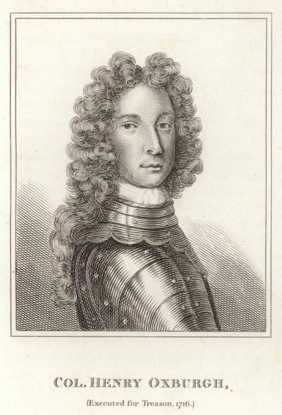 Col Henry Oxburgh, exécuté pour trahison, 1716 - English School