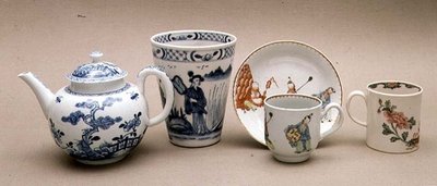 Collection de porcelaine de Liverpool - English School
