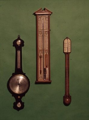 Collection de baromètres victoriens, vers 1880 - English School