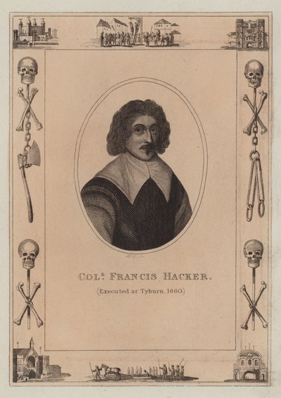 Colonel Francis Hacker, exécuté à Tyburn, 1660 - English School