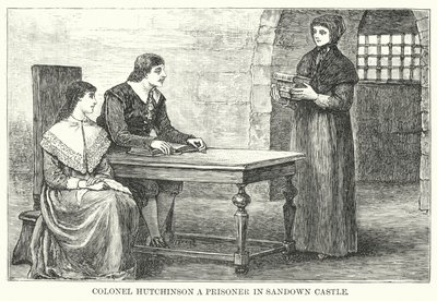Colonel Hutchinson prisonnier au château de Sandown - English School