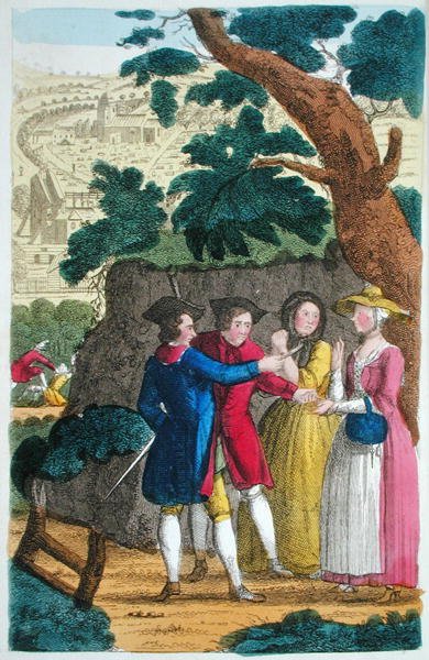 Le colonel Jack volant Mary Smith, illustration de 