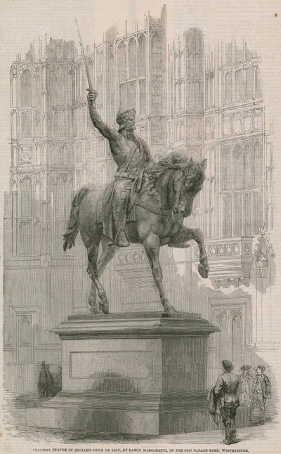 Statue colossale de Richard Cœur de Lion - English School