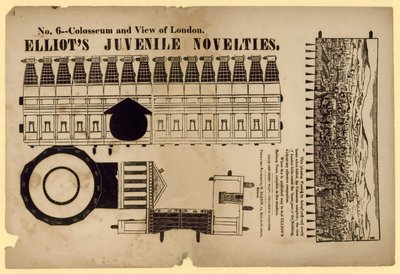 Colisée et vue de Londres - English School
