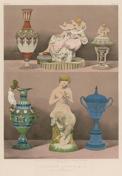 Porcelaine colorée - English School