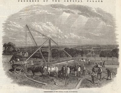 Commencement du Crystal Palace à Sydenham - English School