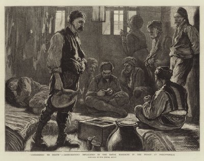 "Condamnés à mort", Bachi-bouzouks impliqués dans le massacre de Batak dans la prison de Philippopolis - English School
