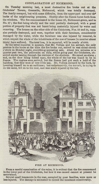 Conflagration à Richmond - English School