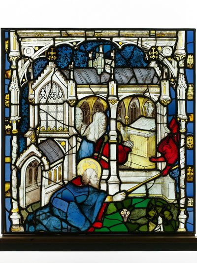 Panneau conservé de la Grande Fenêtre Est à York Minster : 