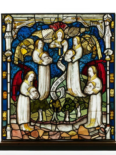 Panneau conservé de la Grande Fenêtre Est à York Minster : 