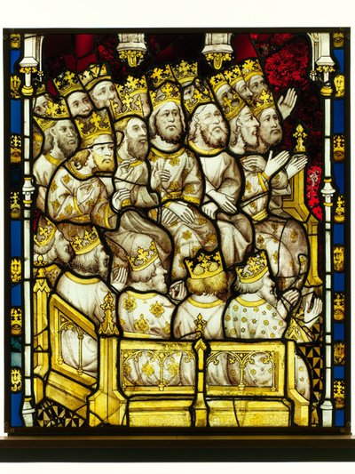 Section conservée de la Grande Fenêtre Est à York Minster : 