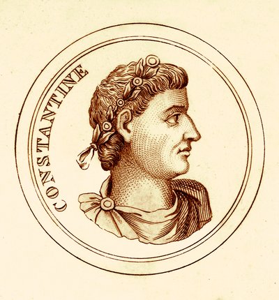 Constantin, illustration du Dictionnaire Historique Universel par George Crabb, publiée en 1825 - English School