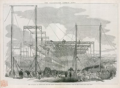 Construction du Crystal Palace, Grande Exposition de 1851 - English School