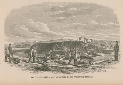 Condamnés formant la batterie de mortier - English School