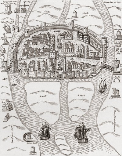 Cork, comté de Cork, Irlande en 1633, de 