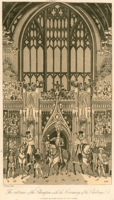 Banquet de couronnement du roi George IV à Westminster Hall, le 17 juillet 1821; L