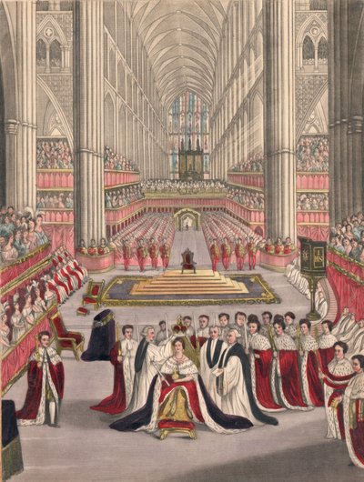 Couronnement de la reine Victoria - English School
