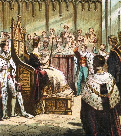 Couronnement de Victoria - English School