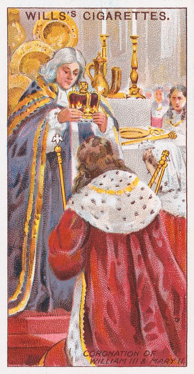 Couronnement de Guillaume III et Marie II - English School