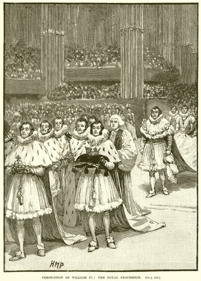 Couronnement de Guillaume IV : La procession royale - English School